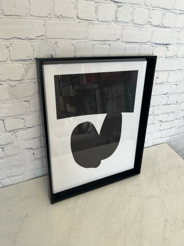 Black & White Abstract Framed Print