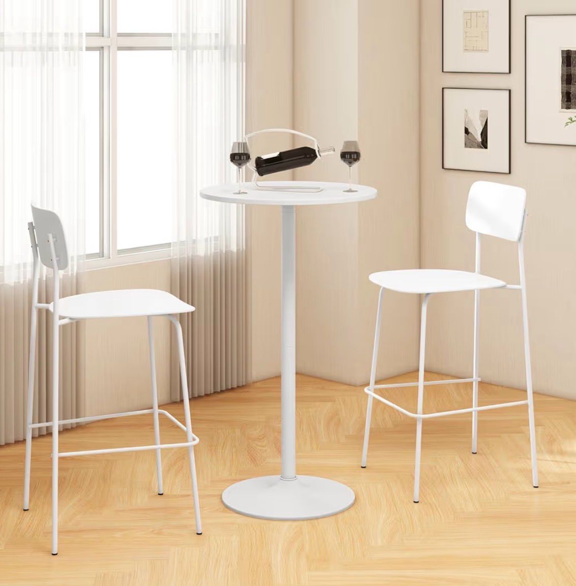 Bar Height Adjustable Cocktail Table - Seats 2