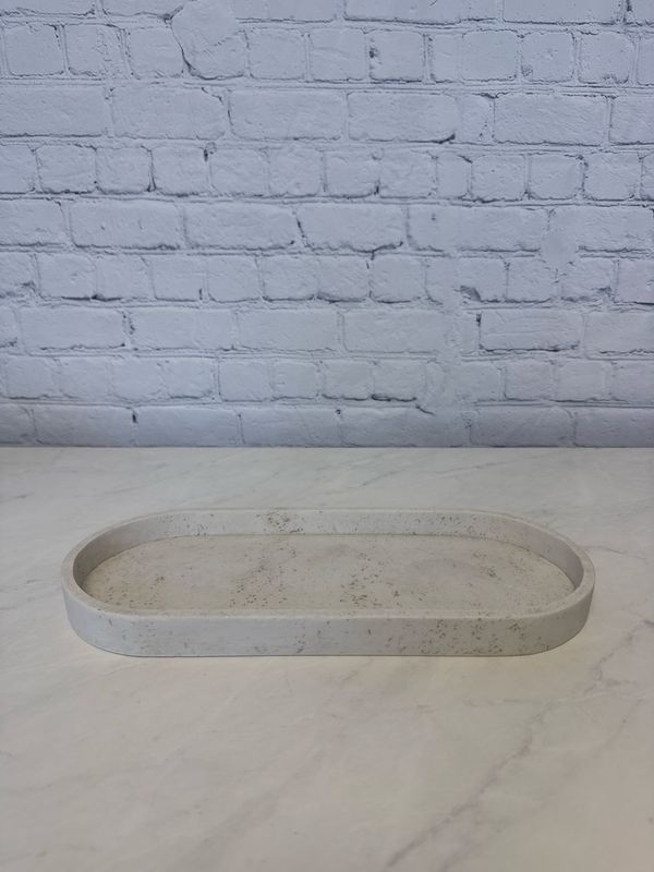 Off White Stone Tray Off White Stone Tray