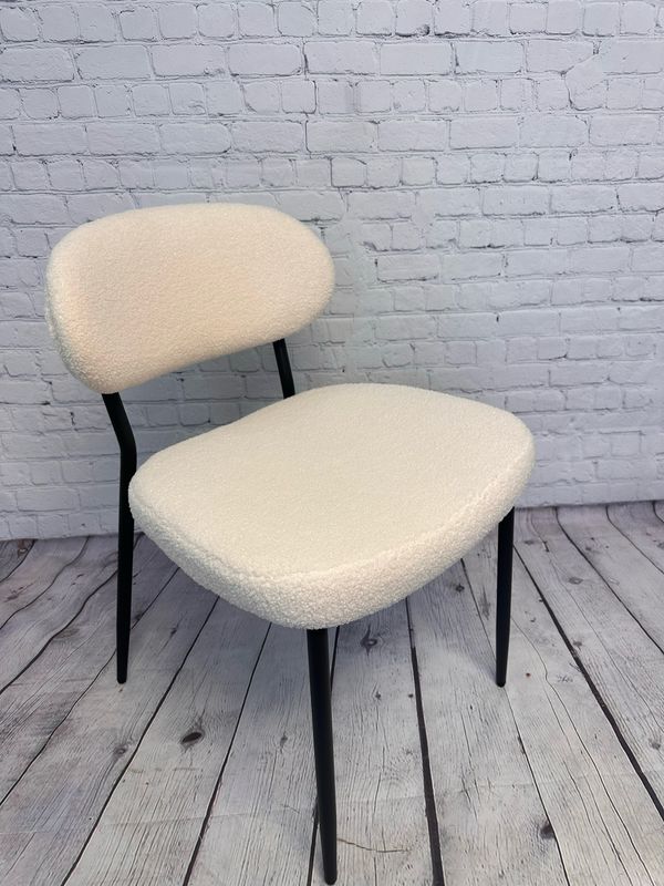 Cream Sherpa Dining Chair - Set Of 4