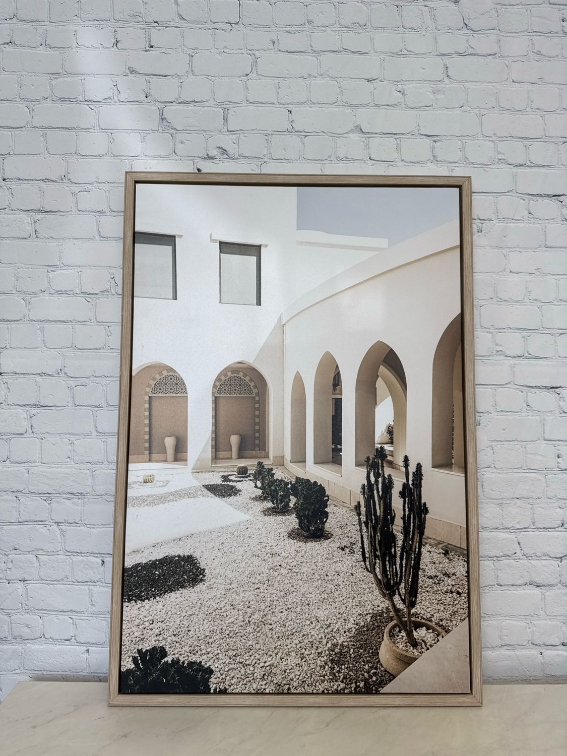 Sunny Archways Framed Canvas