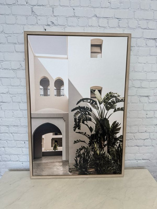 Tropical Archways Framed Canvas
