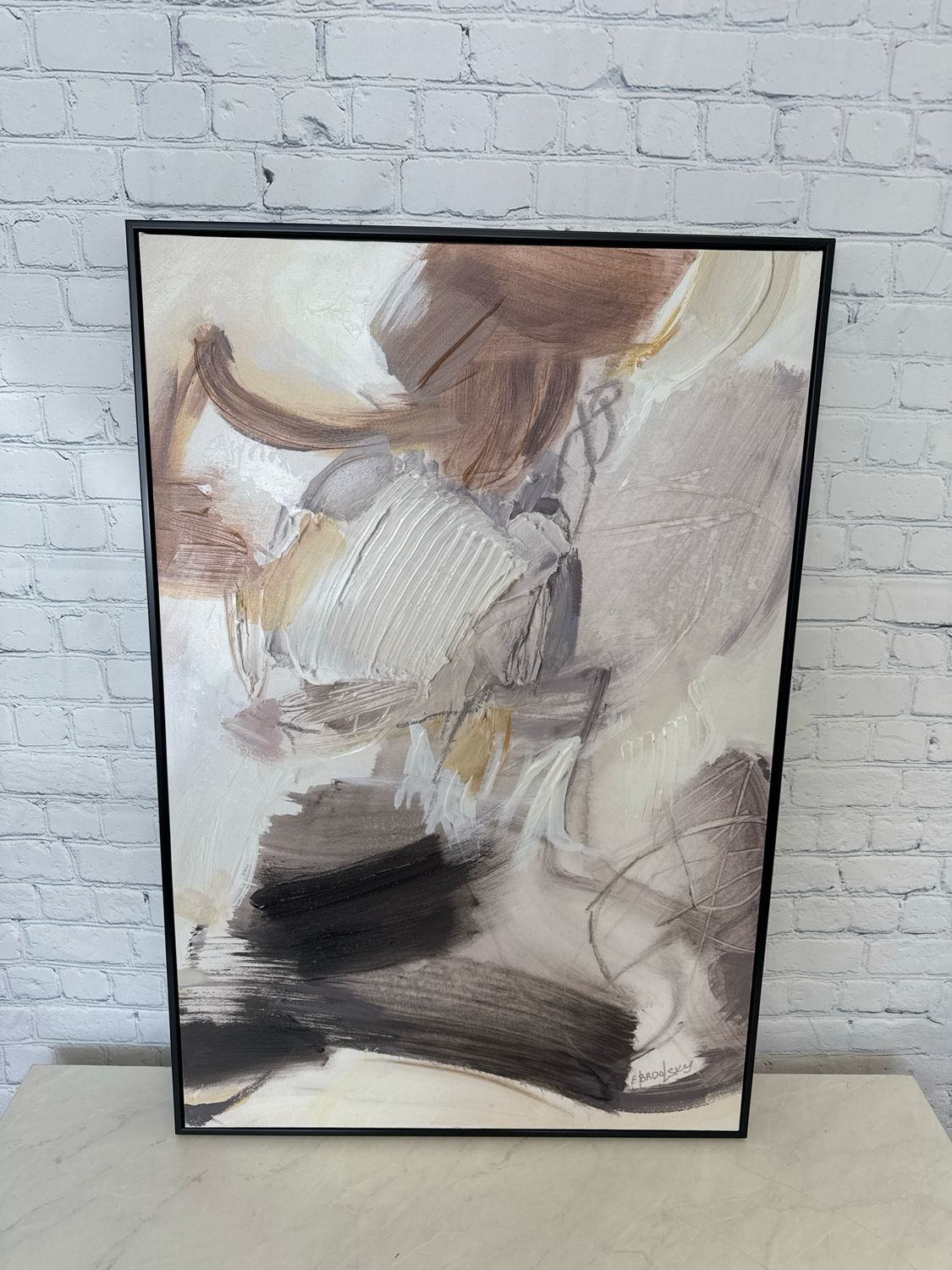 Moody Tones Framed Canvas