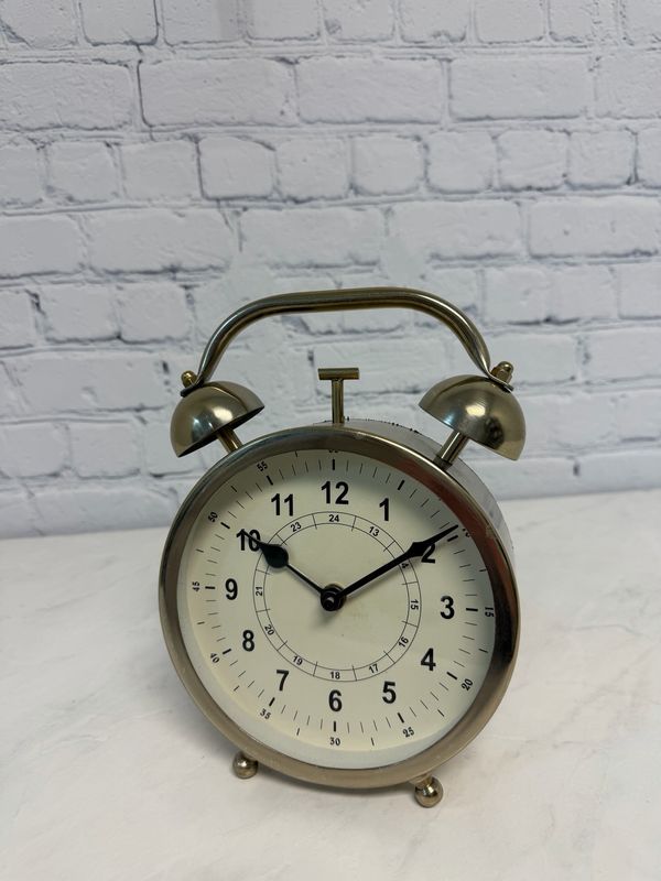 Large Gold Desk Clock