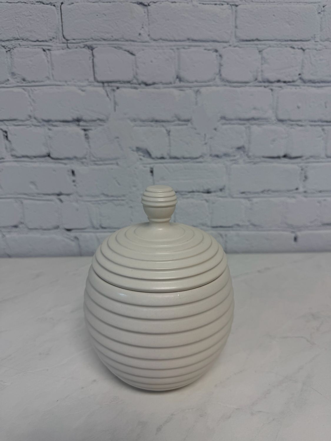 Round Decorative Jar w/ Lid