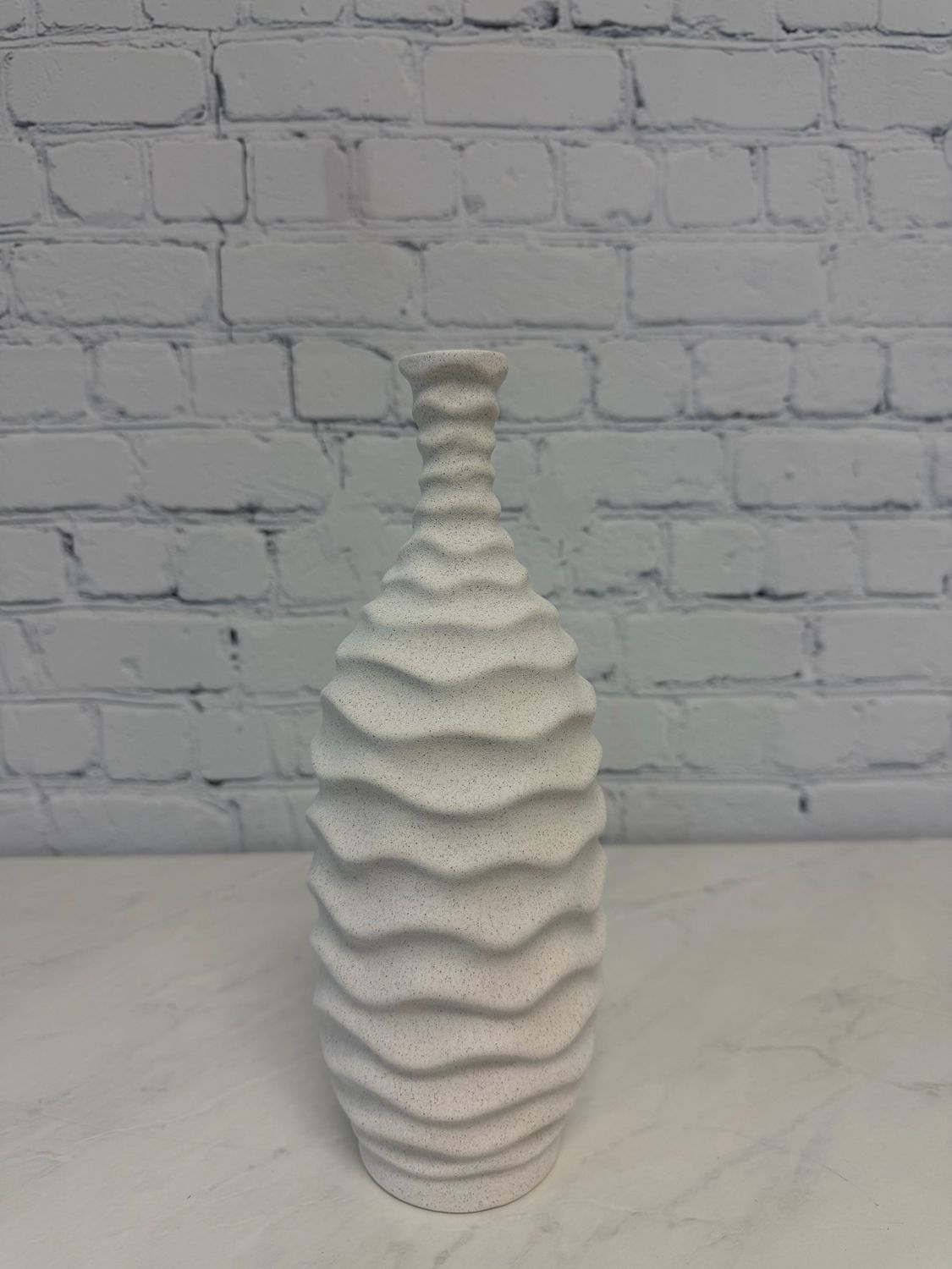 Medium Rippled Decorative Vase