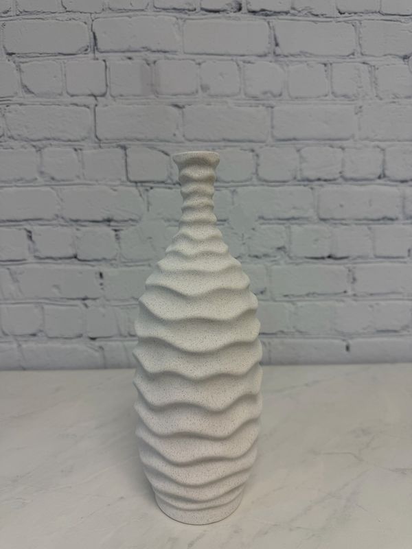 Medium Rippled Decorative Vase