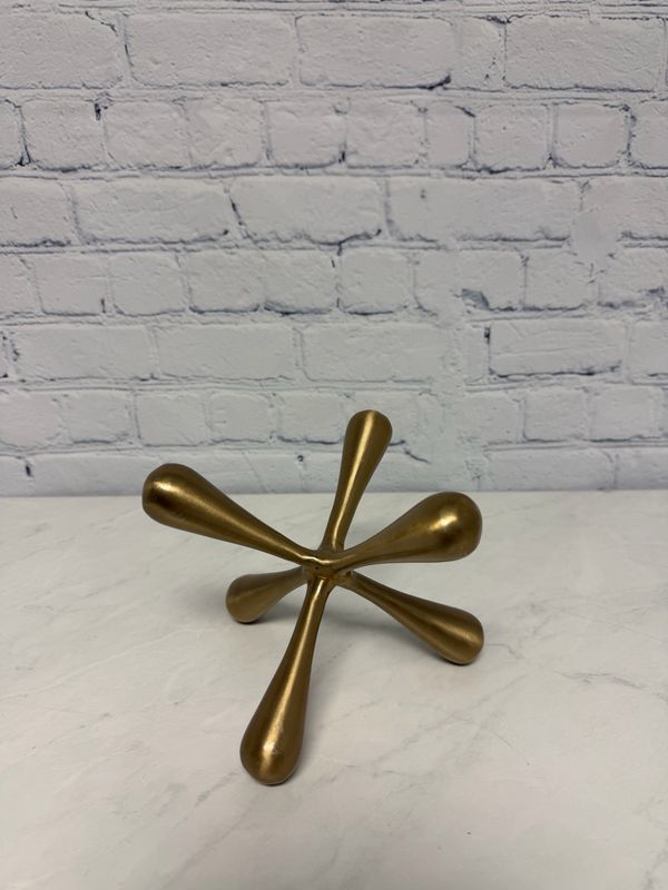 Gold Metal Jack Decor
