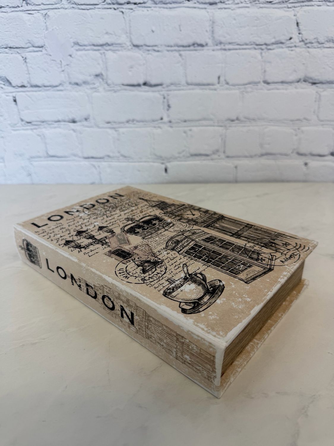 Faux London Book Decorative Box