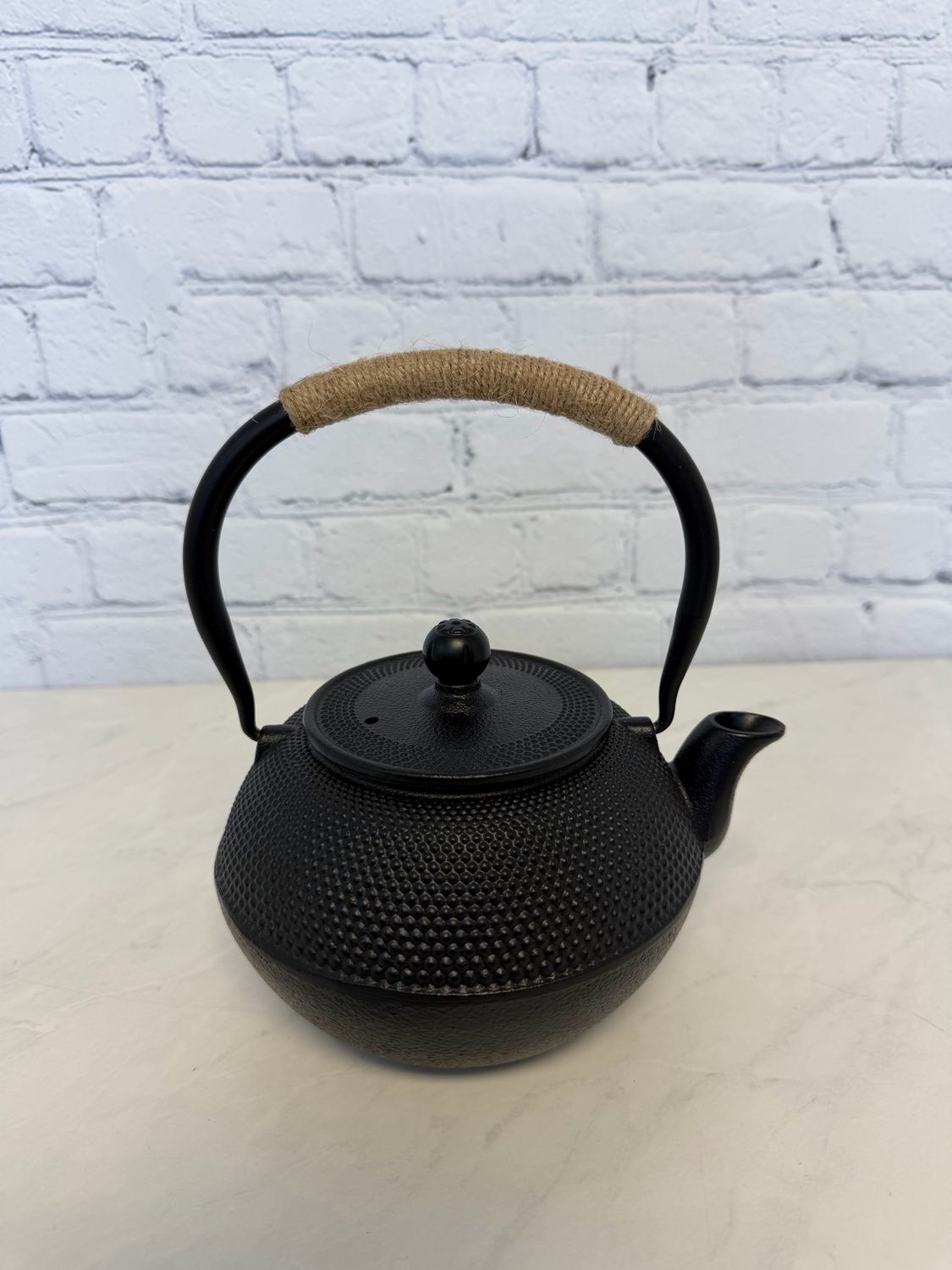 Black Metal Tea Pot