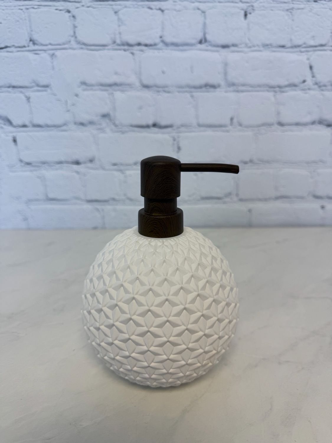 Round Textured Soap Dispenser