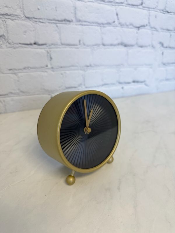 Small Gold Desk Clock
