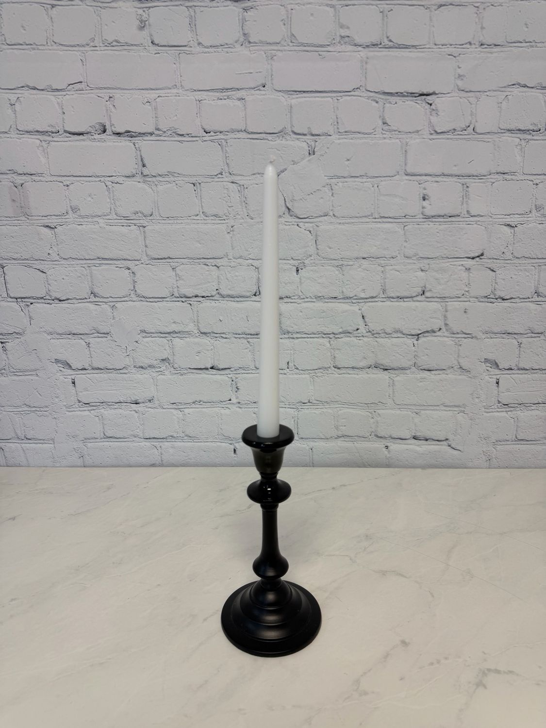 Short Black Metal Candle Stick