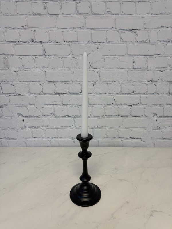 Short Black Metal Candle Stick