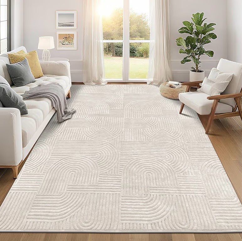 Boho Beige Foldable Rug 8x10