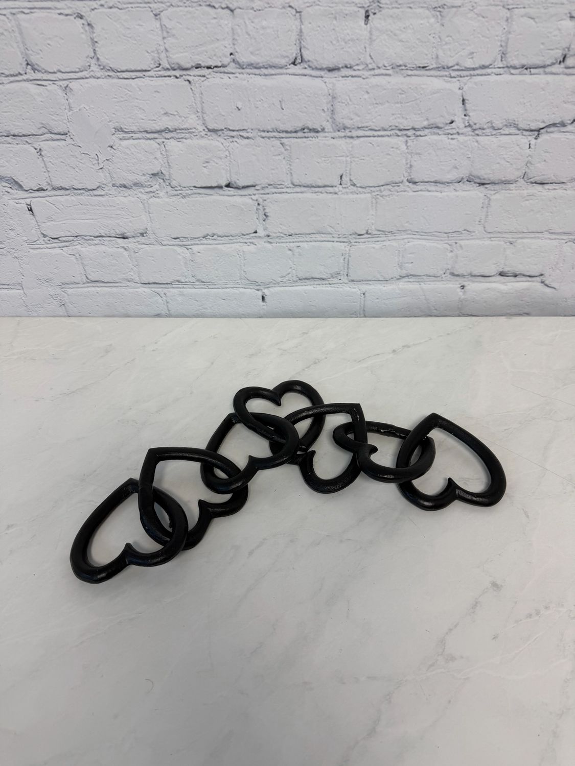 Black Metal Heart Table Links