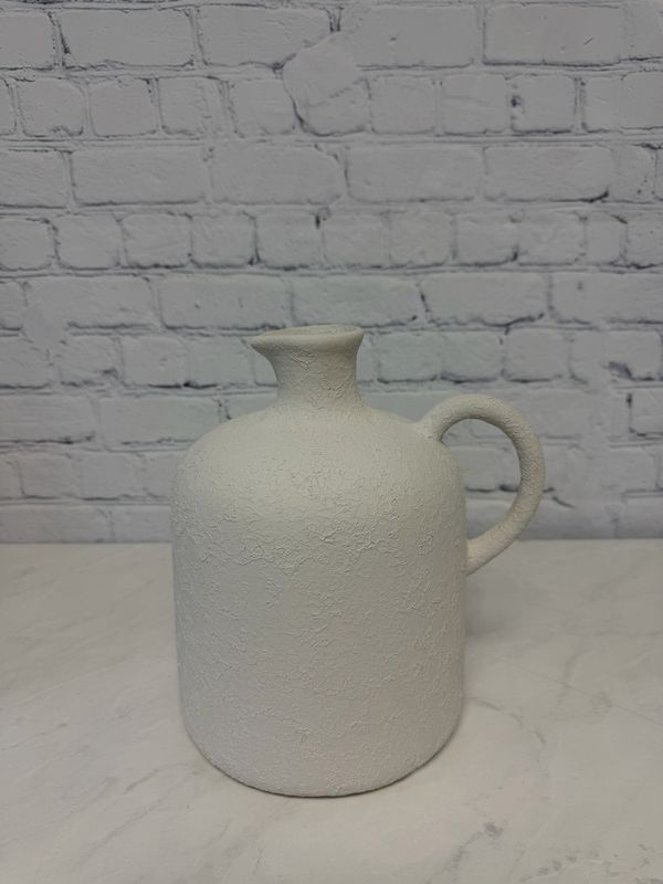 Large White Decorative Jug