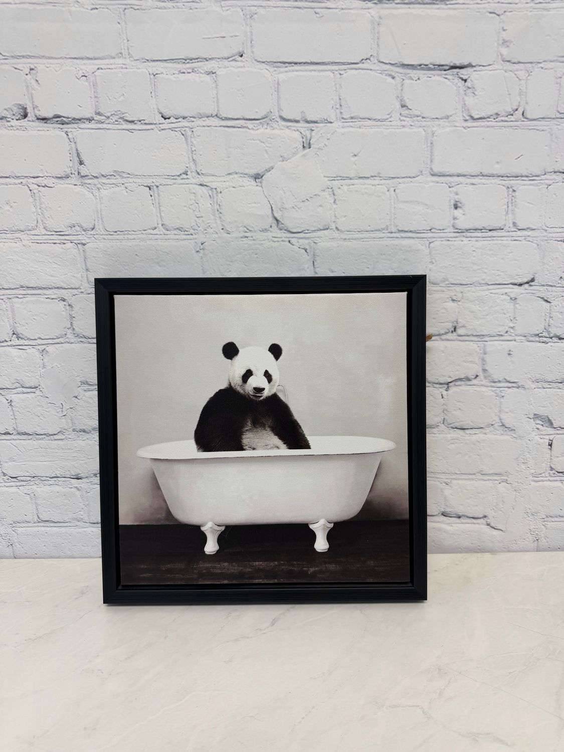 Framed Panda Canvas