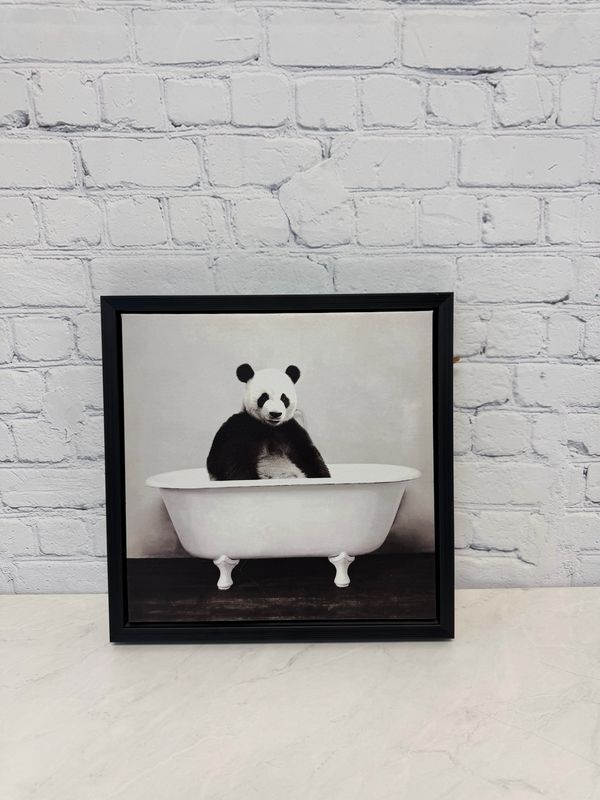 Framed Panda Canvas