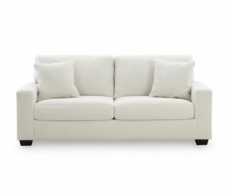 Cream Fur Sofa