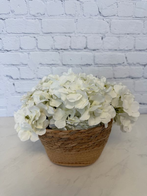 Hydrangeas In A Basket