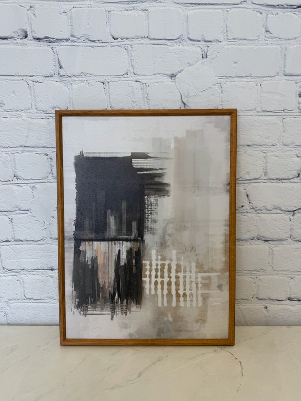 Black & Grey Abstract Art