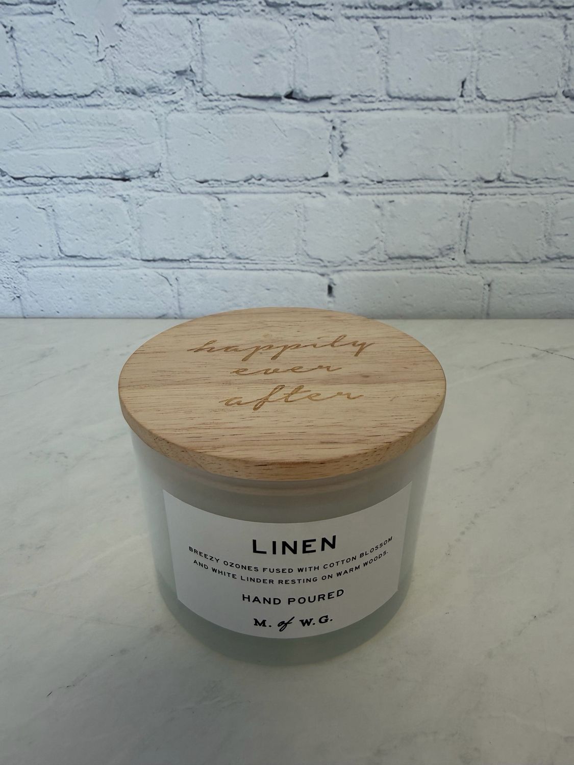 Medium White Decorative Candle