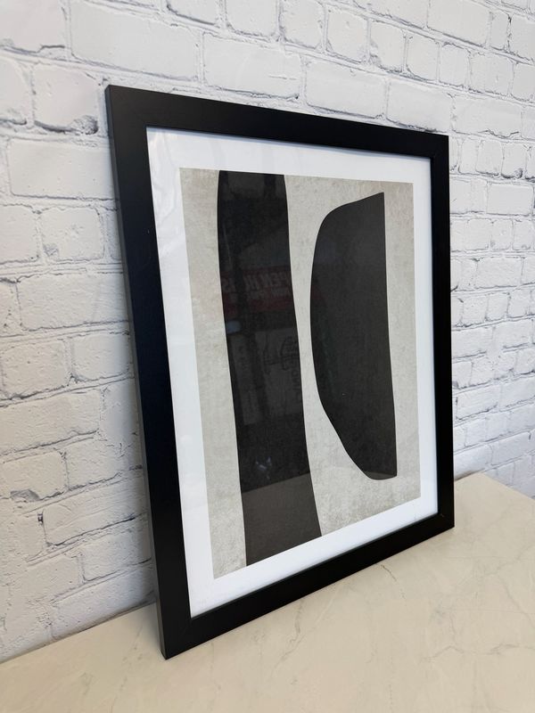 Black & White Abstract Framed Print