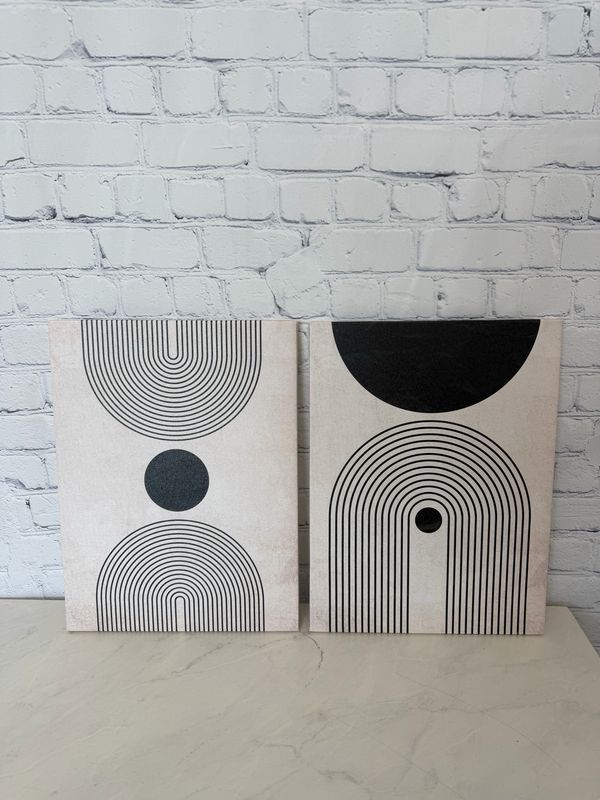 Neutral Abstracts Canvas - Set of 2 Neutral Abstracts Canvas - Set of 2