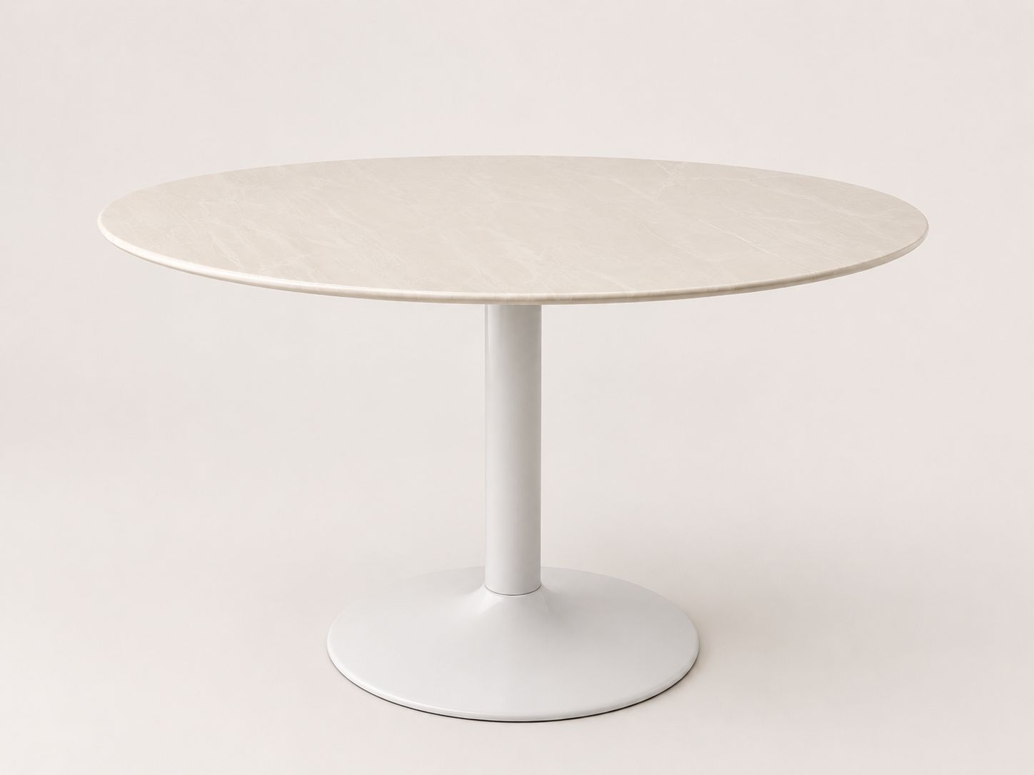 Off White Marble Dining Table - Seats 4