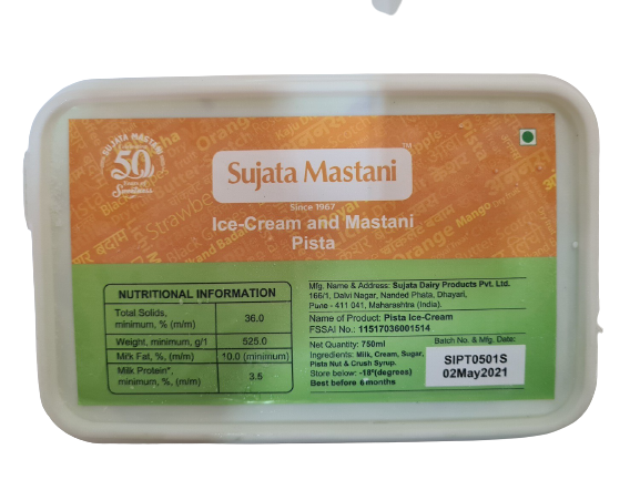 Sujata Icecream Pista