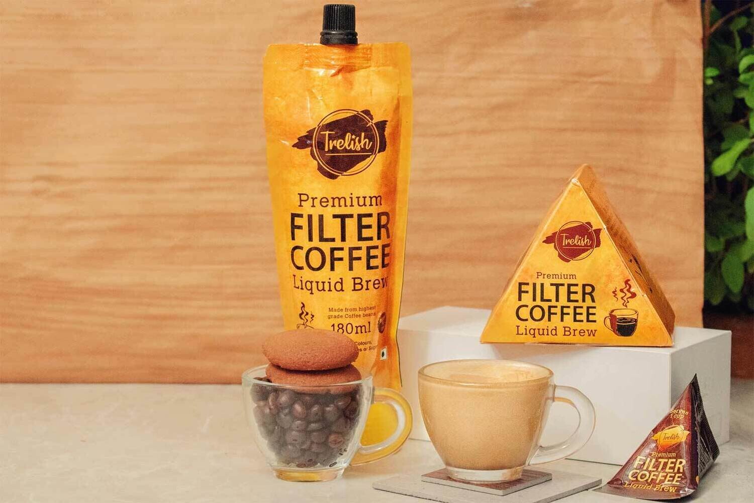 Trelish Filter Coffee (Liquid Sachets)