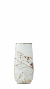 Swell Champagne Flute, finish: Calcatta Gold