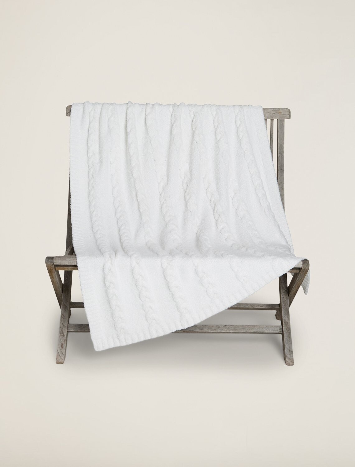 CozyChic Heathered Cable Blanket by Barefoot Dream