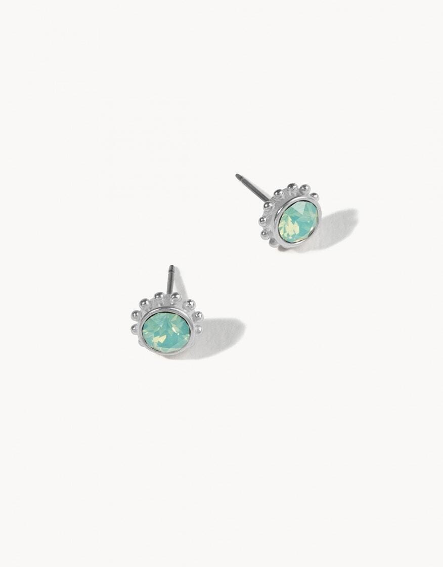 658683 DL Adorned Stud Earrings Pacific Opal SIL
