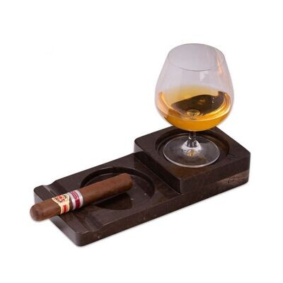 C326 Marble Cigar Ashtray & Coaster
