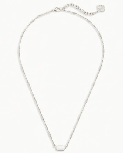 Fern Bright Silver Pendant Necklace
