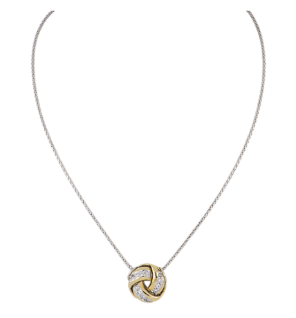 K5278 Infinity Knot Pave Single Knot Slider