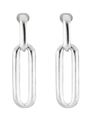 M5429 Diamante Large Link Post Earrings