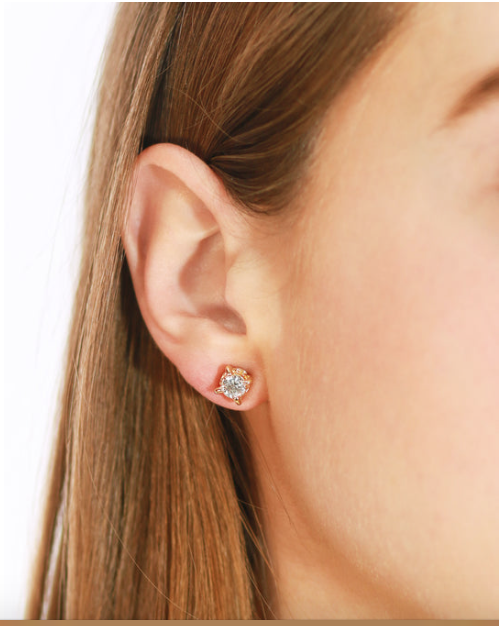 M5345 Diamante 1 Carat Stud Earrings
