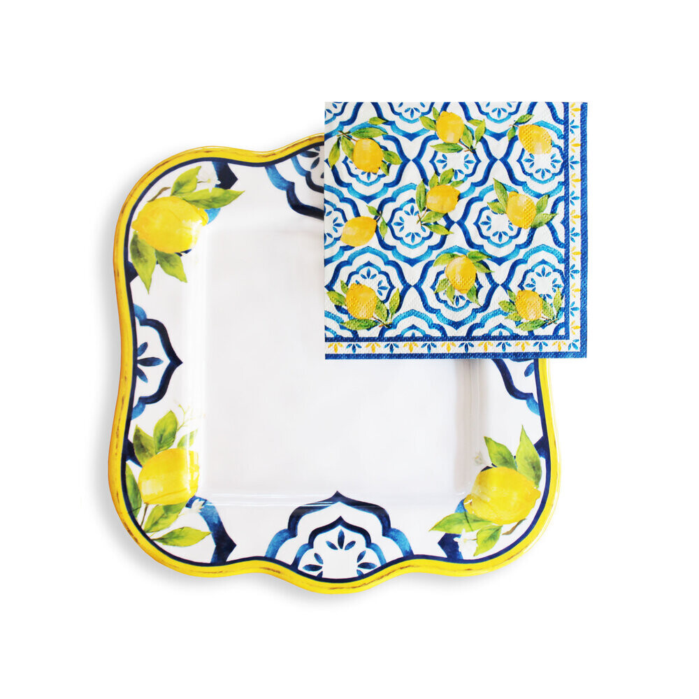 Napkin Holder Gift Set, pattern: Palermo