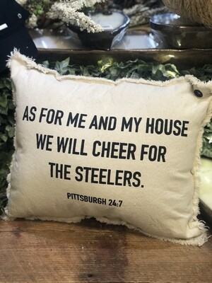 Steelers Verse Pillow