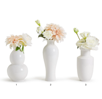 White Ceramic Hand Turned Vase