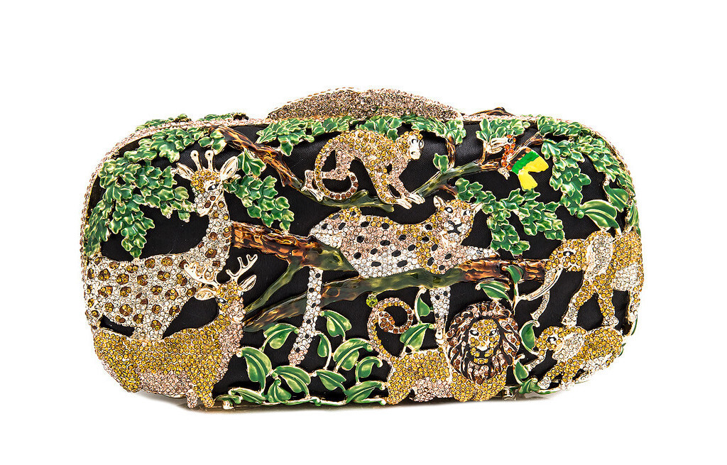 Flag Jeweled Clutch