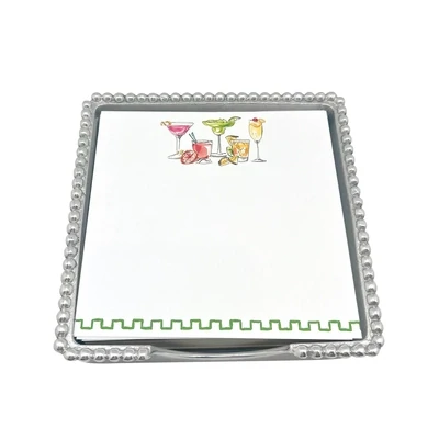 But first...Cocktails Beaded Note Pad Set 5530-N