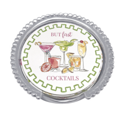 But first...Cocktails Beaded Coaster Set 5508-P
