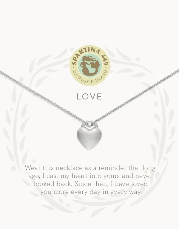 SLV Love/Heart Necklace, SIL 501613 