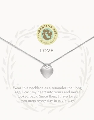 SLV Love/Heart Necklace, SIL 501613 