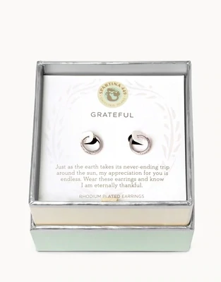 SLV Grateful/Ring Hoop Earrings SIL  