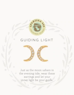 SLV Guiding Light Crescent Earrings Gold 